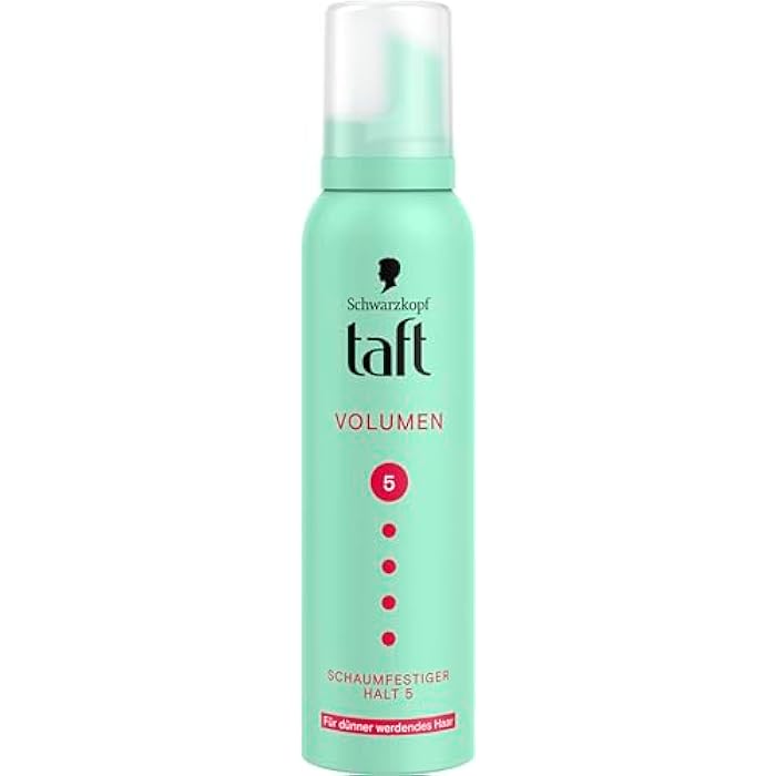 TAFT Mousse Volume Thinning Hair, Hold Level 5 (150 ml), Hair Mousse for Volume and Very Strong Hold Hair Styling with 24 Hours Long-Lasting Hold - Image 1